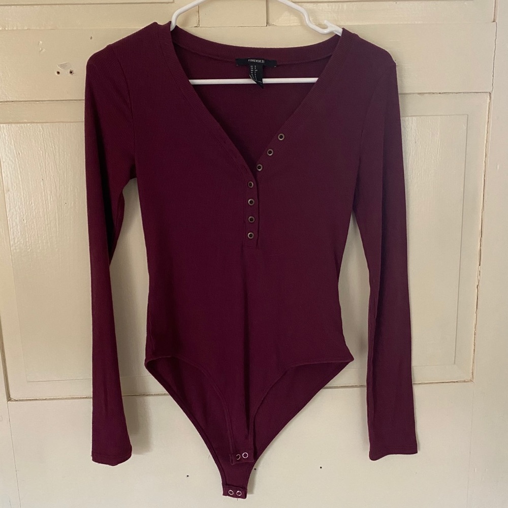 Burgundy Bodysuit!
